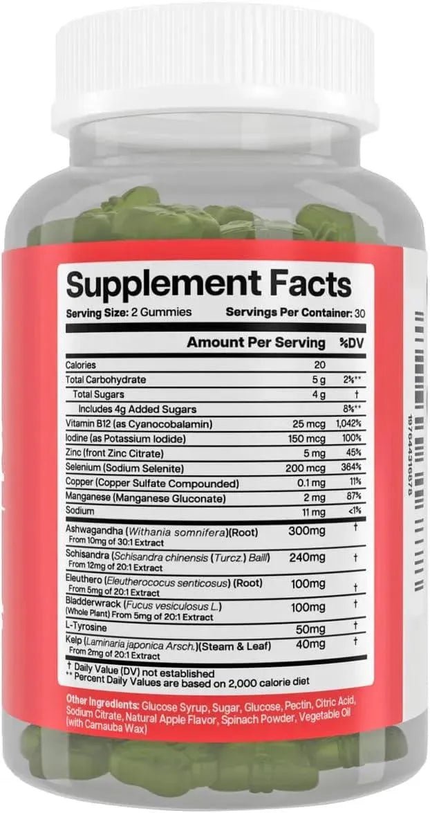 NUTRIANA - Nutriana Thyroid Support Gummies 60 Gomitas - The Red Vitamin MX - Suplementos Alimenticios - {{ shop.shopifyCountryName }}