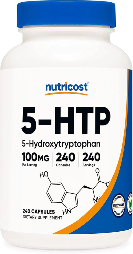 NUTRICOST - Nutricost 5-HTP 100Mg. 240 Capsulas - The Red Vitamin MX - Suplementos Alimenticios - {{ shop.shopifyCountryName }}