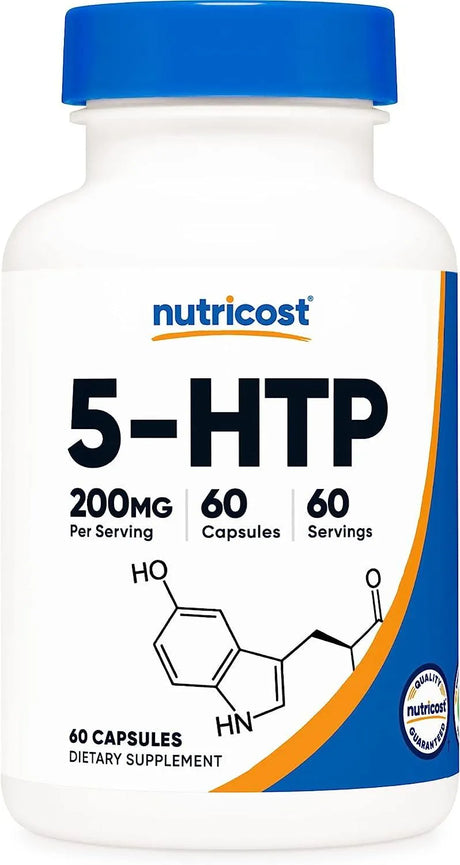 NUTRICOST - Nutricost 5-HTP 200Mg. 60 Capsulas - The Red Vitamin MX - Suplementos Alimenticios - {{ shop.shopifyCountryName }}