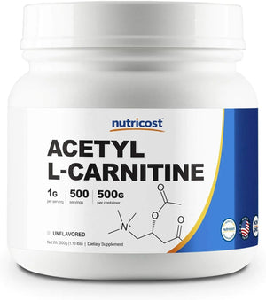 NUTRICOST - Nutricost Acetyl L-Carnitine 500Gr. - The Red Vitamin MX - Suplementos Alimenticios - {{ shop.shopifyCountryName }}