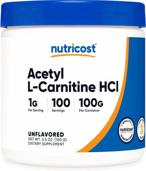 NUTRICOST - Nutricost Acetyl L-Carnitine Powder 100Gr. - The Red Vitamin MX - Suplementos Alimenticios - {{ shop.shopifyCountryName }}