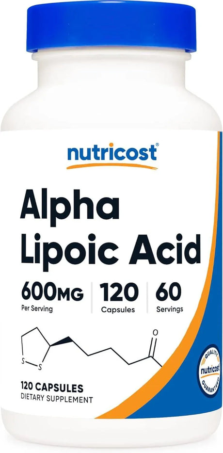 NUTRICOST - Nutricost Alpha Lipoic Acid 600Mg. 120 Capsulas - The Red Vitamin MX - Suplementos Alimenticios - {{ shop.shopifyCountryName }}