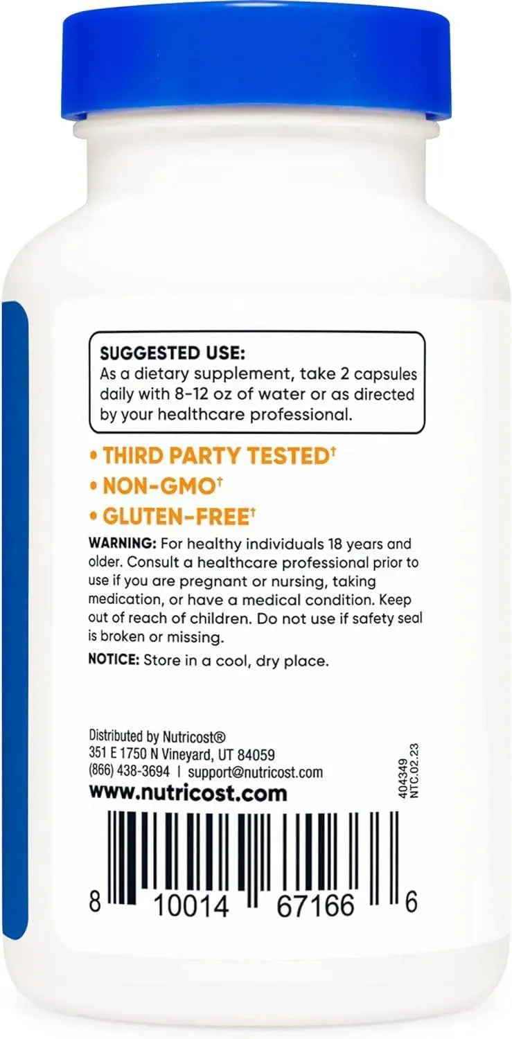 NUTRICOST - Nutricost Alpha Lipoic Acid 600Mg. 120 Capsulas - The Red Vitamin MX - Suplementos Alimenticios - {{ shop.shopifyCountryName }}