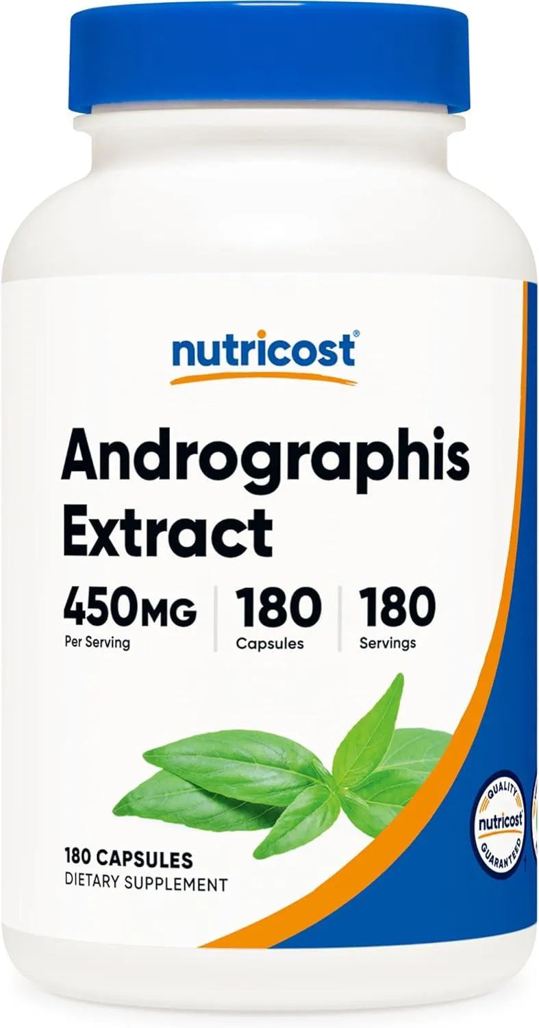 NUTRICOST - Nutricost Andrographis Extract 450Mg. 180 Capsulas - The Red Vitamin MX - Suplementos Alimenticios - {{ shop.shopifyCountryName }}