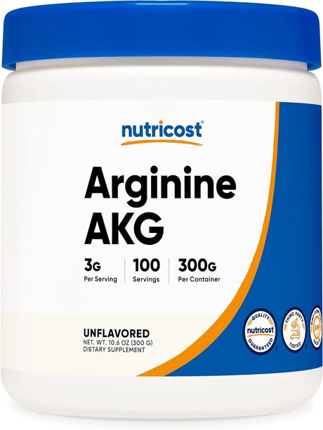 NUTRICOST - Nutricost Arginine AKG Powder 300Gr. - The Red Vitamin MX - Suplementos Alimenticios - {{ shop.shopifyCountryName }}