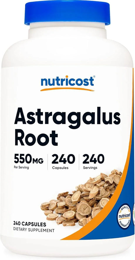 NUTRICOST - Nutricost Astragalus 550Mg. 240 Capsulas - The Red Vitamin MX - Suplementos Alimenticios - {{ shop.shopifyCountryName }}