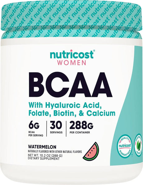 NUTRICOST - Nutricost BCAA for Women Watermelon 30 Servicios 288Gr. - The Red Vitamin MX - Suplementos Alimenticios - {{ shop.shopifyCountryName }}