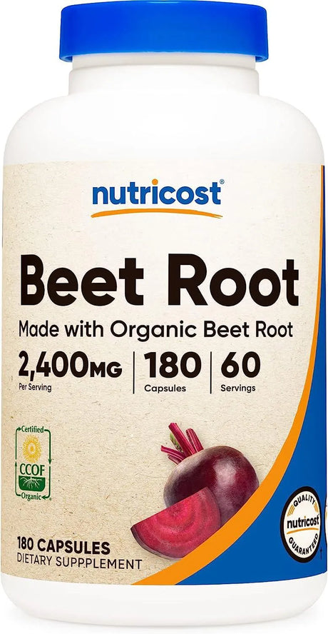 NUTRICOST - Nutricost Beet Root 2400Mg. 180 Capsulas - The Red Vitamin MX - Suplementos Alimenticios - {{ shop.shopifyCountryName }}