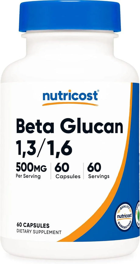 NUTRICOST - Nutricost Beta Glucan 500Mg. 60 Capsulas - The Red Vitamin MX - Suplementos Alimenticios - {{ shop.shopifyCountryName }}