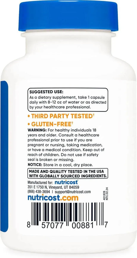 NUTRICOST - Nutricost Bilberry 1200Mg. 90 Capsulas - The Red Vitamin MX - Suplementos Alimenticios - {{ shop.shopifyCountryName }}