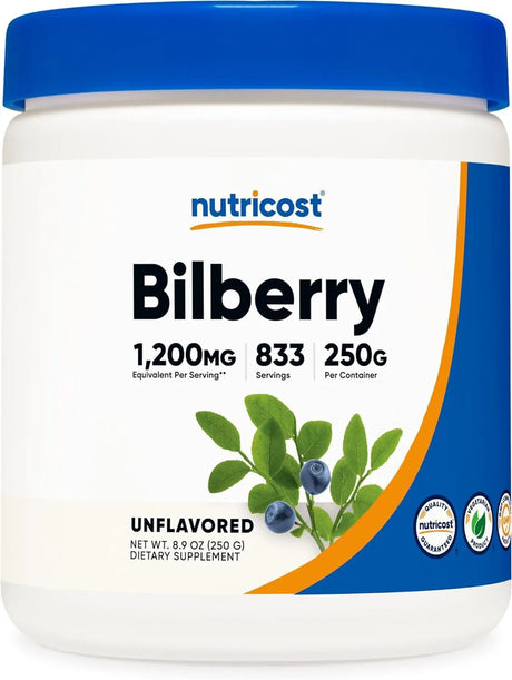 NUTRICOST - Nutricost Bilberry Powder 250Gr. - The Red Vitamin MX - Suplementos Alimenticios - {{ shop.shopifyCountryName }}