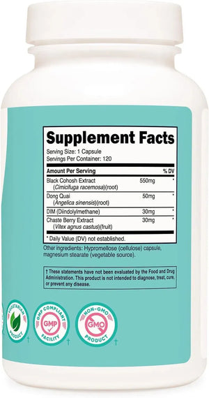 NUTRICOST - Nutricost Black Cohosh for Women 660Mg. 120 Capsulas - The Red Vitamin MX - Suplementos Alimenticios - {{ shop.shopifyCountryName }}