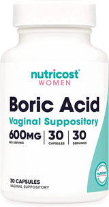 NUTRICOST - Nutricost Boric Acid 600Mg. 30 Supositorios - The Red Vitamin MX - Supositorios De Ácido Bórico - {{ shop.shopifyCountryName }}