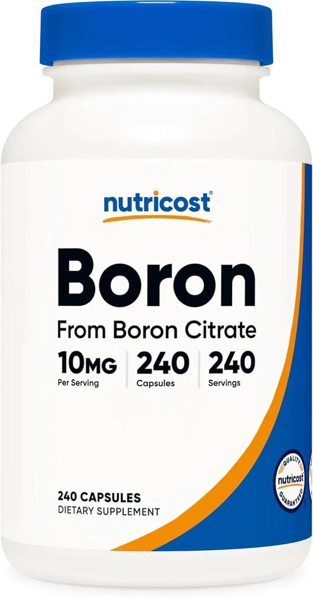 NUTRICOST - Nutricost Boron 10Mg. 240 Capsulas - The Red Vitamin MX - Suplementos Alimenticios - {{ shop.shopifyCountryName }}