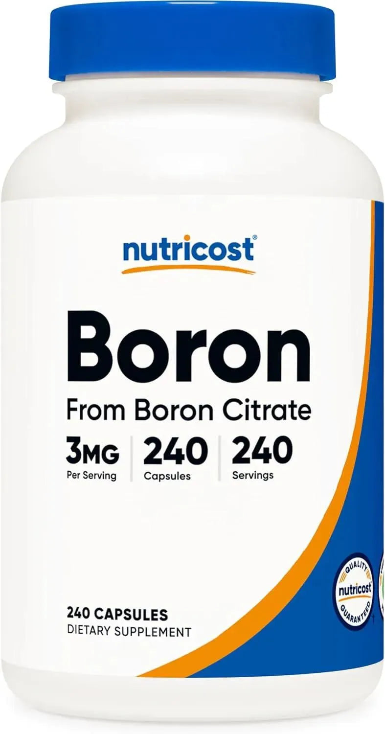 NUTRICOST - Nutricost Boron 3 Mg. 240 Capsulas - The Red Vitamin MX - Suplementos Alimenticios - {{ shop.shopifyCountryName }}