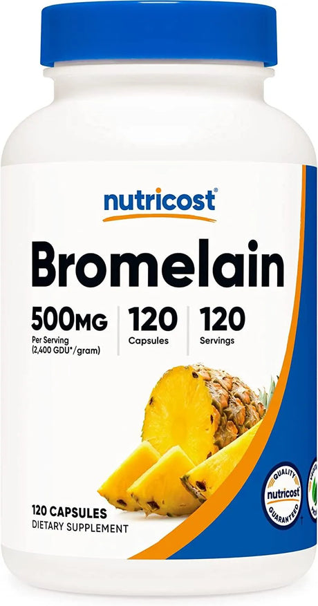 NUTRICOST - Nutricost Bromelain 500Mg. 120 Capsulas - The Red Vitamin MX - Suplementos Alimenticios - {{ shop.shopifyCountryName }}