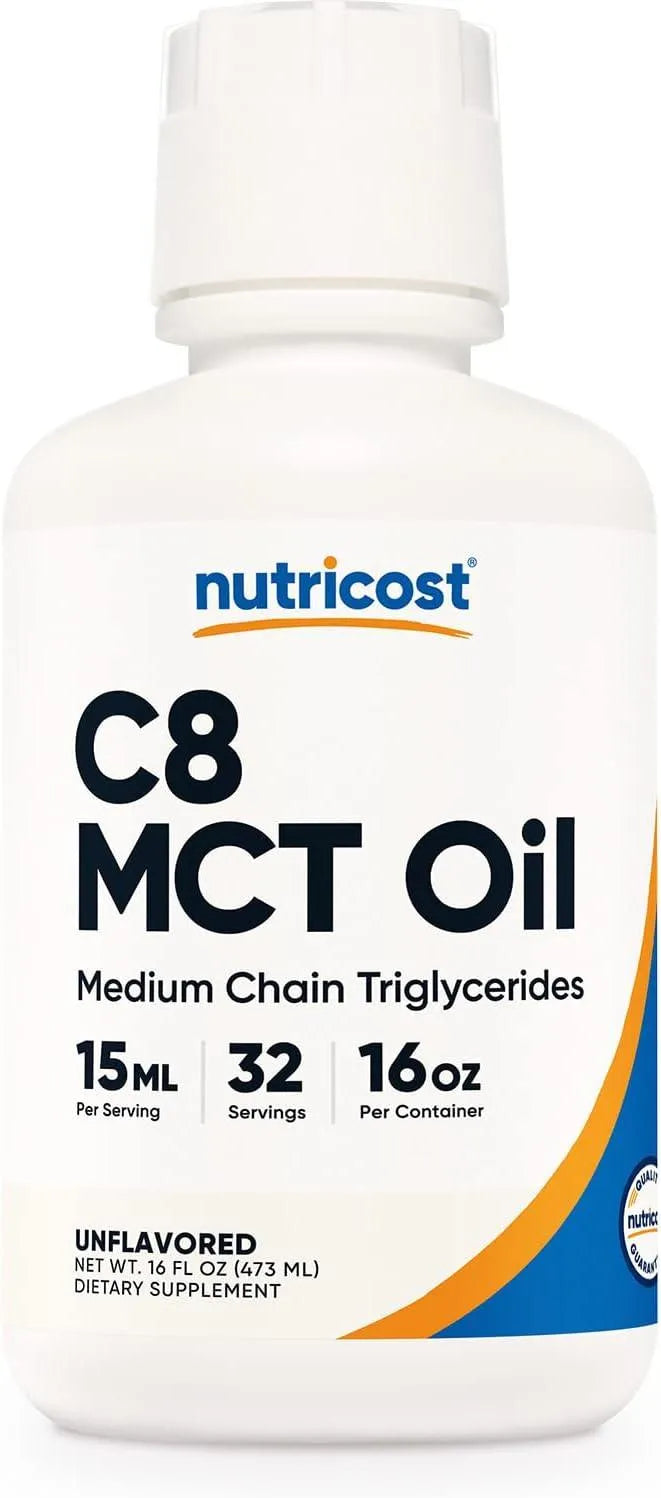 NUTRICOST - Nutricost C8 MCT Oil 32 Servicios 15Ml. - The Red Vitamin MX - Suplementos Alimenticios - {{ shop.shopifyCountryName }}