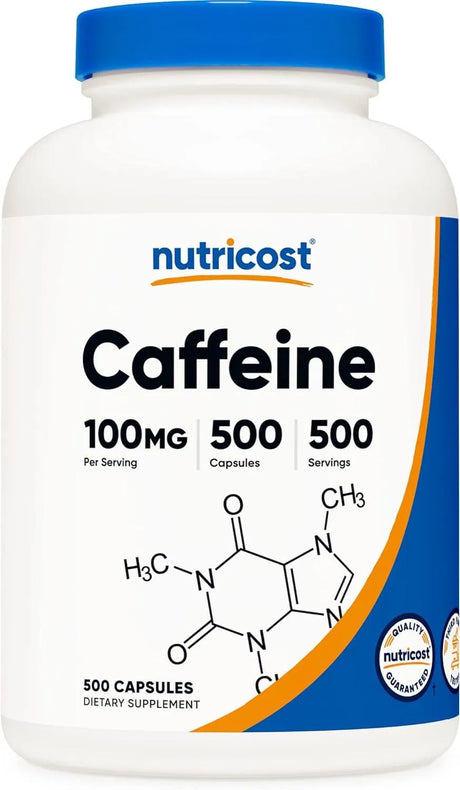 NUTRICOST - Nutricost Caffeine Pills 100Mg. 500 Capsulas - The Red Vitamin MX - Suplementos Alimenticios - {{ shop.shopifyCountryName }}