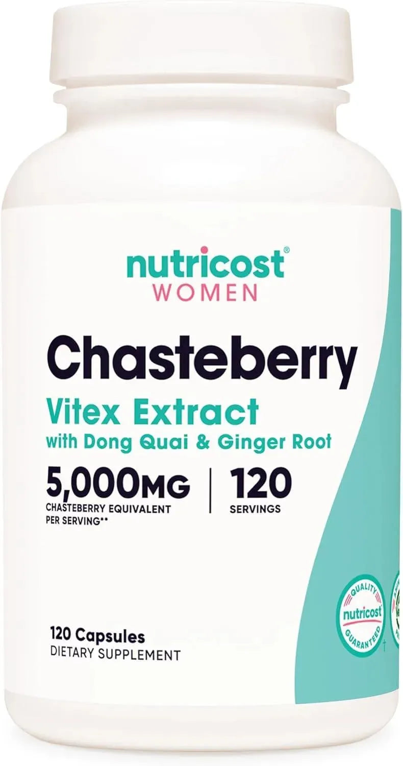 NUTRICOST - Nutricost Chasteberry 5000Mg. 120 Capsulas - The Red Vitamin MX - Suplementos Alimenticios - {{ shop.shopifyCountryName }}