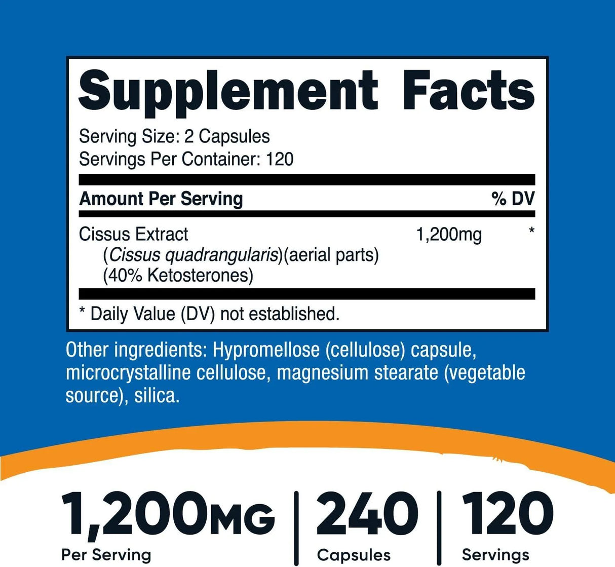 NUTRICOST - Nutricost Cissus Quadrangularis 1200Mg. 240 Capsulas - The Red Vitamin MX - Suplementos Alimenticios - {{ shop.shopifyCountryName }}