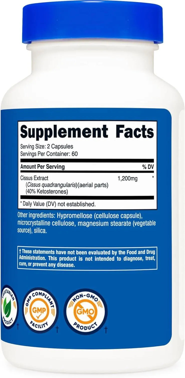 NUTRICOST - Nutricost Cissus Quadrangularis 600Mg. 120 Capsulas - The Red Vitamin MX - Suplementos Alimenticios - {{ shop.shopifyCountryName }}