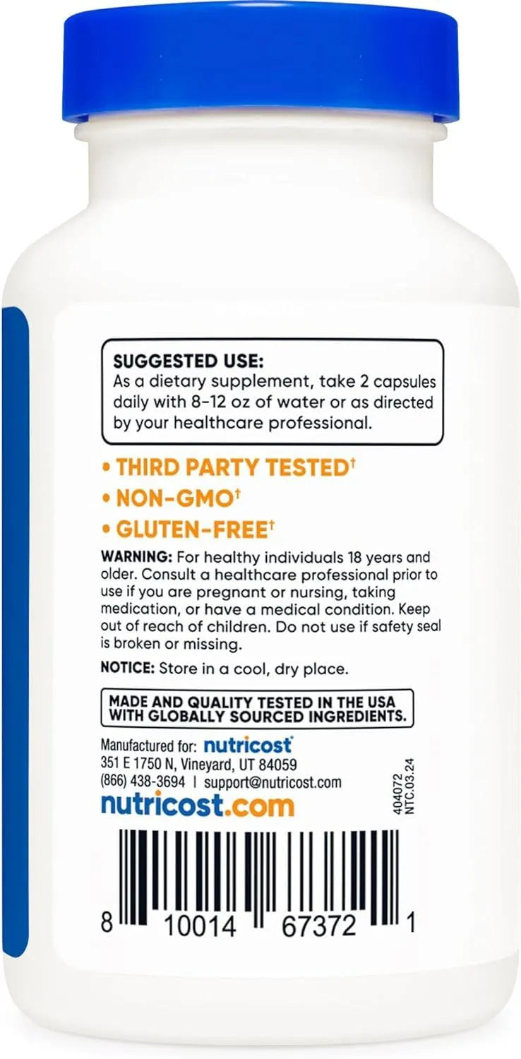 NUTRICOST - Nutricost Cissus Quadrangularis 600Mg. 120 Capsulas - The Red Vitamin MX - Suplementos Alimenticios - {{ shop.shopifyCountryName }}