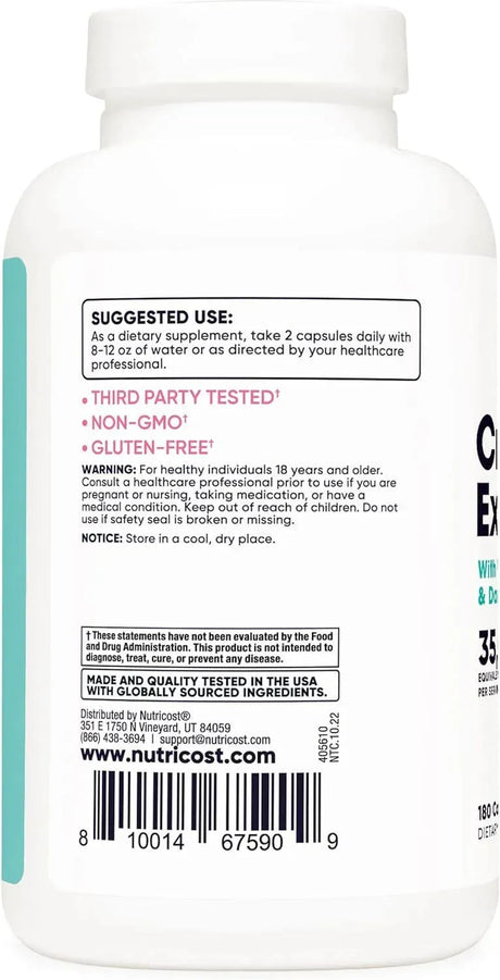 NUTRICOST - Nutricost Cranberry Extract for Women 180 Capsulas - The Red Vitamin MX - Suplementos Alimenticios - {{ shop.shopifyCountryName }}