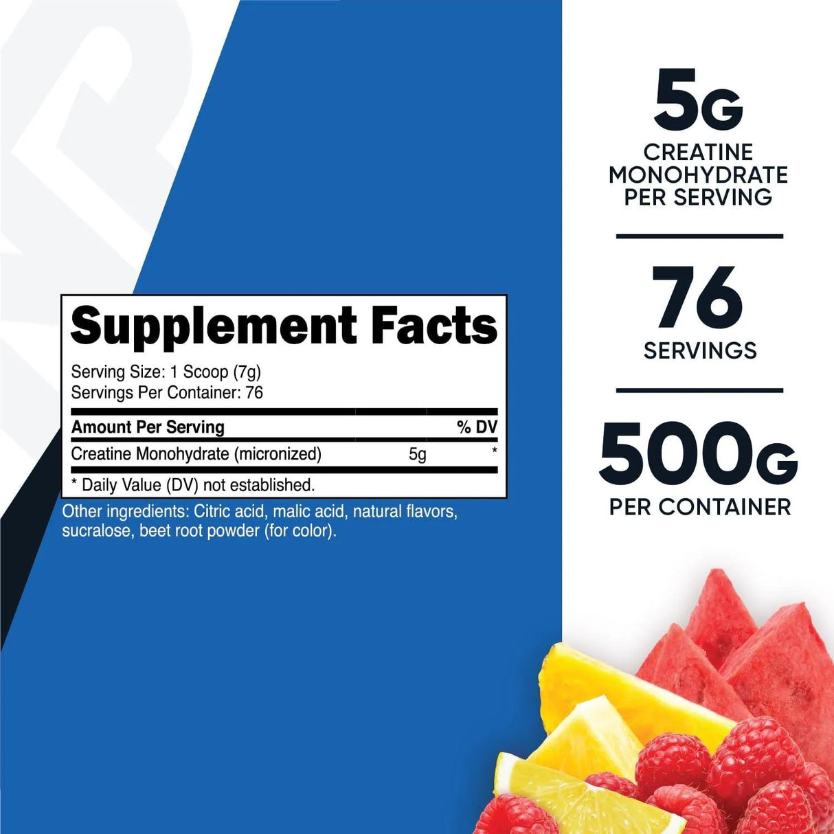 NUTRICOST - Nutricost Creatine Monohydrate Powder Fruit Punch 76 Servicios 500Gr. - The Red Vitamin MX - Suplementos Alimenticios - {{ shop.shopifyCountryName }}