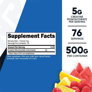 NUTRICOST - Nutricost Creatine Monohydrate Powder Fruit Punch 76 Servicios 500Gr. - The Red Vitamin MX - Suplementos Alimenticios - {{ shop.shopifyCountryName }}