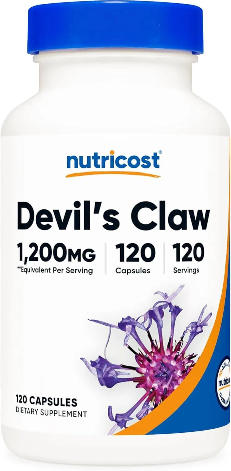 NUTRICOST - Nutricost Devils Claw 1200Mg. 120 Capsulas - The Red Vitamin MX - Suplementos Alimenticios - {{ shop.shopifyCountryName }}