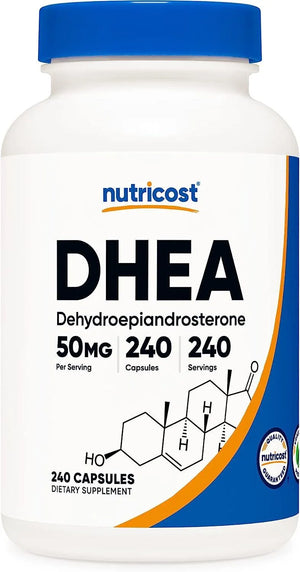 NUTRICOST - Nutricost DHEA 50Mg. 240 Capsulas - The Red Vitamin MX - Suplementos Alimenticios - {{ shop.shopifyCountryName }}