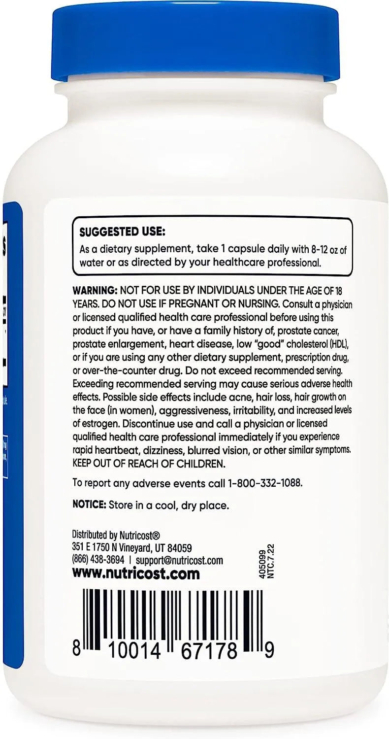 NUTRICOST - Nutricost DHEA 50Mg. 240 Capsulas - The Red Vitamin MX - Suplementos Alimenticios - {{ shop.shopifyCountryName }}