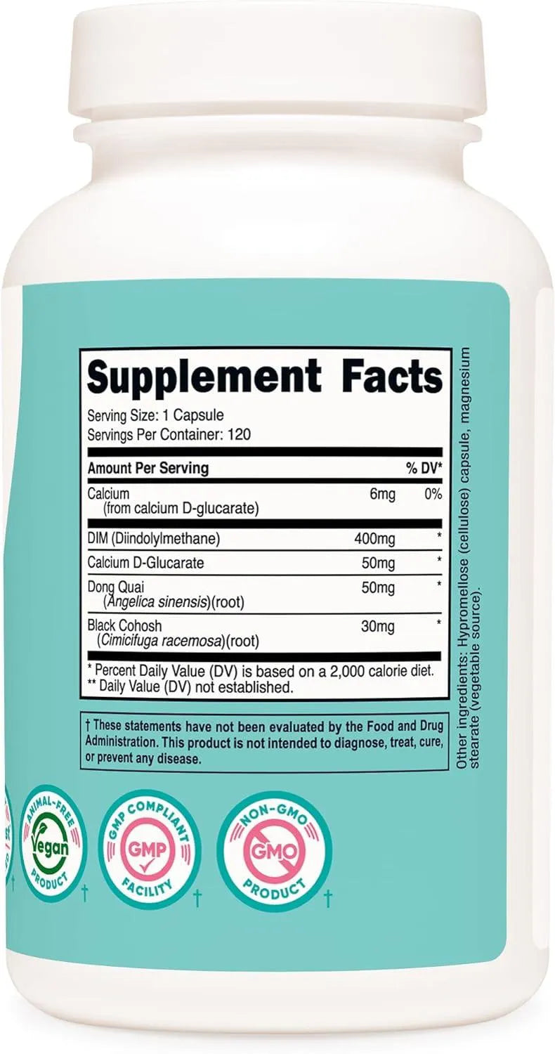 NUTRICOST - Nutricost Diindolylmethane DIM Supplement for Women 400Mg. 120 Capsulas - The Red Vitamin MX - Suplementos Alimenticios - {{ shop.shopifyCountryName }}