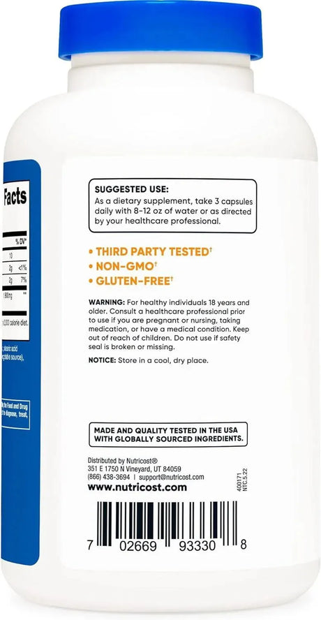 NUTRICOST - Nutricost Glucomannan 1,800Mg. 180 Capsulas 2 Pack - The Red Vitamin MX - Suplementos Alimenticios - {{ shop.shopifyCountryName }}