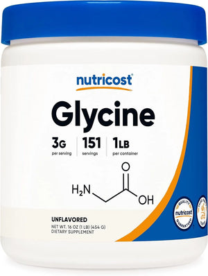 NUTRICOST - Nutricost Glycine Powder 454Gr. - The Red Vitamin MX - Suplementos Alimenticios - {{ shop.shopifyCountryName }}