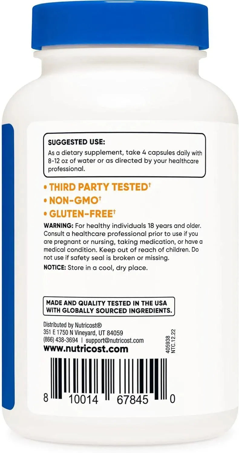 NUTRICOST - Nutricost Grass Fed Desiccated Beef Liver 3000Mg. 120 Capsulas - The Red Vitamin MX - Suplementos Alimenticios - {{ shop.shopifyCountryName }}