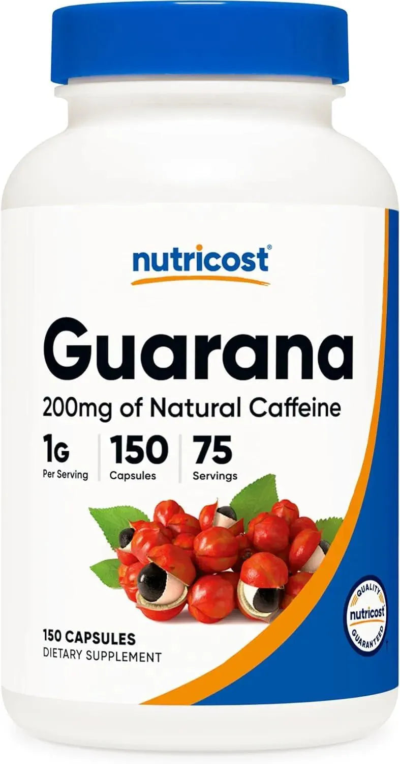 NUTRICOST - Nutricost Guarana 1000Mg. 150 Capsulas - The Red Vitamin MX - Suplementos Alimenticios - {{ shop.shopifyCountryName }}