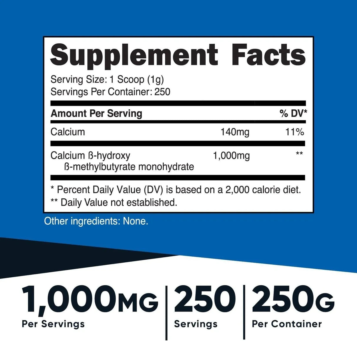 NUTRICOST - Nutricost HMB Powder 250Gr. - The Red Vitamin MX - Suplementos Alimenticios - {{ shop.shopifyCountryName }}