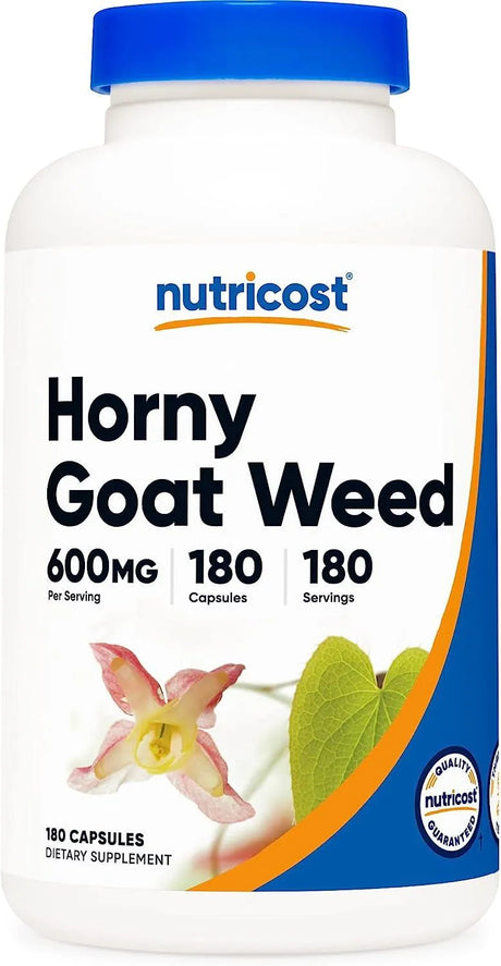 NUTRICOST - Nutricost Horny Goat Weed Extract 600Mg. 180 Capsulas - The Red Vitamin MX - Suplementos Alimenticios - {{ shop.shopifyCountryName }}