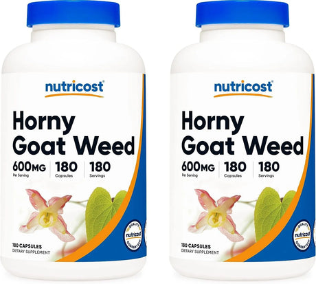 NUTRICOST - Nutricost Horny Goat Weed Extract 600Mg. 360 Capsulas - The Red Vitamin MX - Suplementos Alimenticios - {{ shop.shopifyCountryName }}