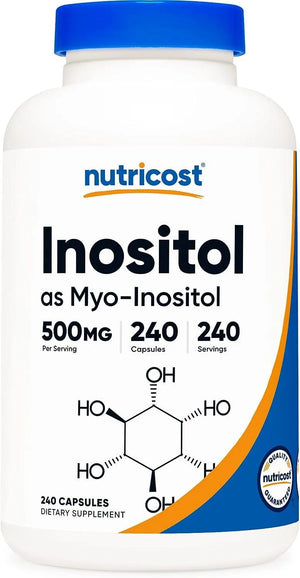 NUTRICOST - Nutricost Inositol as Myo-Inositol 500Mg. 240 Capsulas - The Red Vitamin MX - Suplementos Alimenticios - {{ shop.shopifyCountryName }}