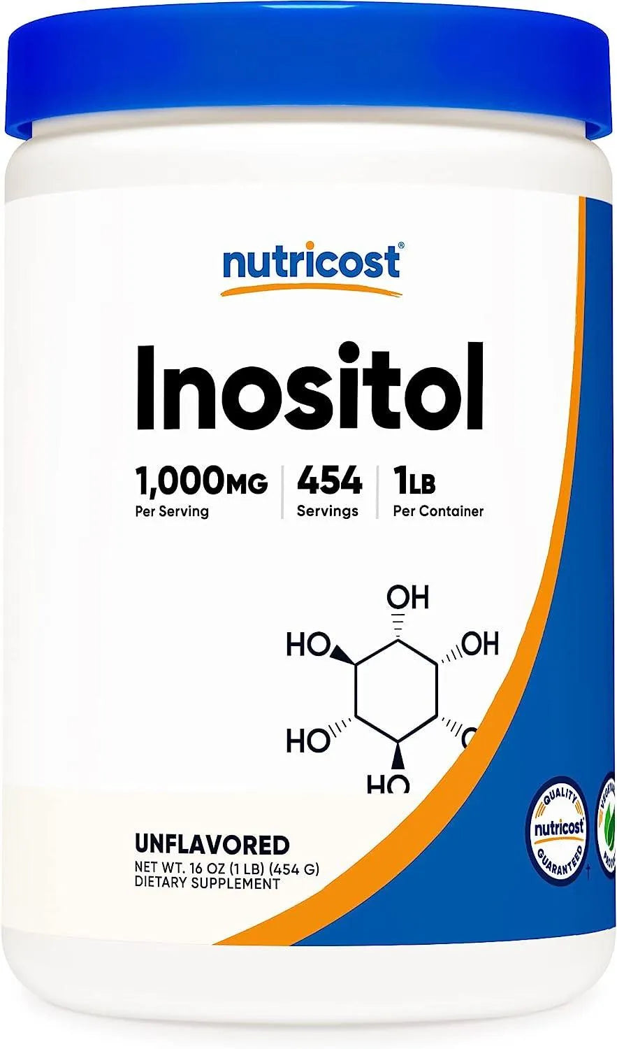 NUTRICOST - Nutricost Inositol Powder 454Gr. - The Red Vitamin MX - Suplementos Alimenticios - {{ shop.shopifyCountryName }}