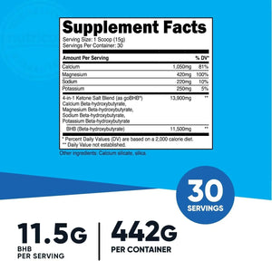 NUTRICOST - Nutricost Keto BHB Exogenous Ketones 30 Servicios 442Gr. - The Red Vitamin MX - Suplementos Alimenticios - {{ shop.shopifyCountryName }}