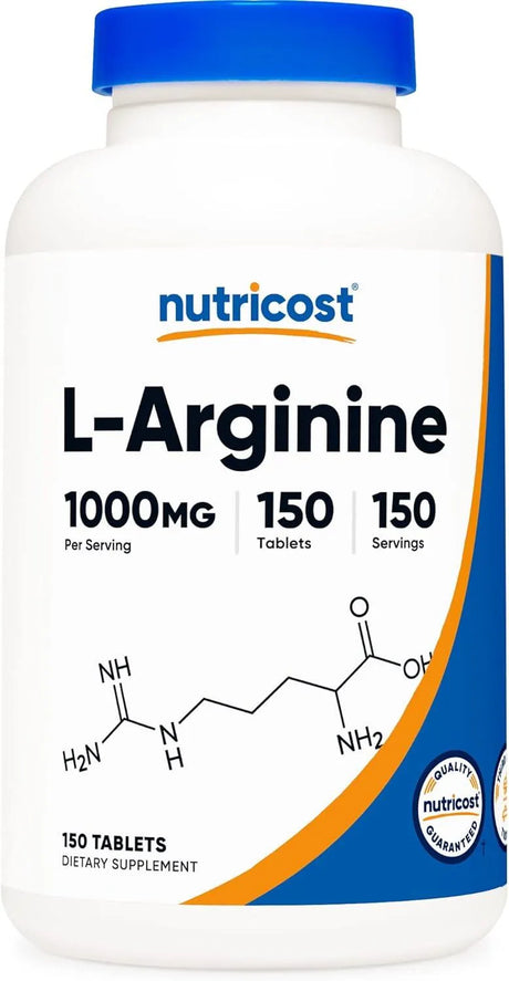 NUTRICOST - Nutricost L-Arginine 1000Mg. 150 Tabletas - The Red Vitamin MX - Suplementos Alimenticios - {{ shop.shopifyCountryName }}