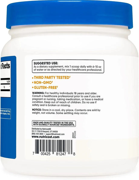 NUTRICOST - Nutricost L-Arginine Powder 500Gr. - The Red Vitamin MX - Suplementos Alimenticios - {{ shop.shopifyCountryName }}