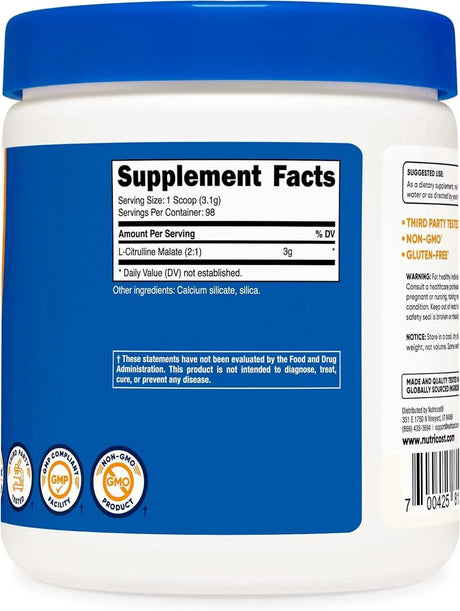 NUTRICOST - Nutricost L-Citrulline Malate (2:1) Powder 300Gr. - The Red Vitamin MX - Suplementos Alimenticios - {{ shop.shopifyCountryName }}