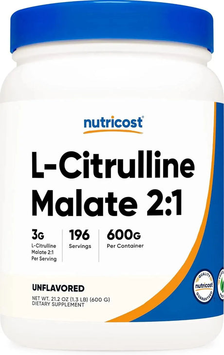 NUTRICOST - Nutricost L-Citrulline Malate (2:1) Powder 600Gr. - The Red Vitamin MX - Suplementos Alimenticios - {{ shop.shopifyCountryName }}