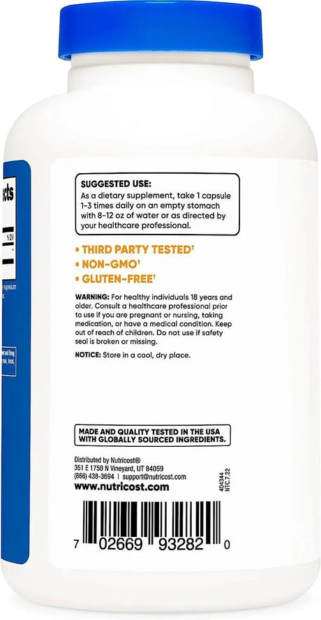 NUTRICOST - Nutricost L-Glutamine 800Mg. 180 Capsulas - The Red Vitamin MX - Suplementos Alimenticios - {{ shop.shopifyCountryName }}
