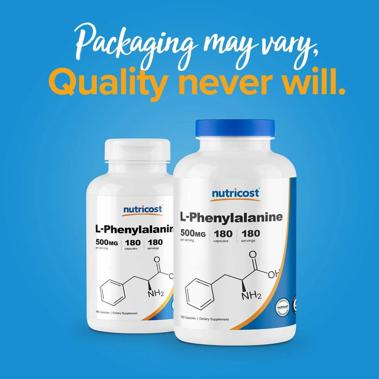 NUTRICOST - Nutricost L-Phenylalanine 500Mg. 180 Capsulas 2 Pack - The Red Vitamin MX - Suplementos Alimenticios - {{ shop.shopifyCountryName }}