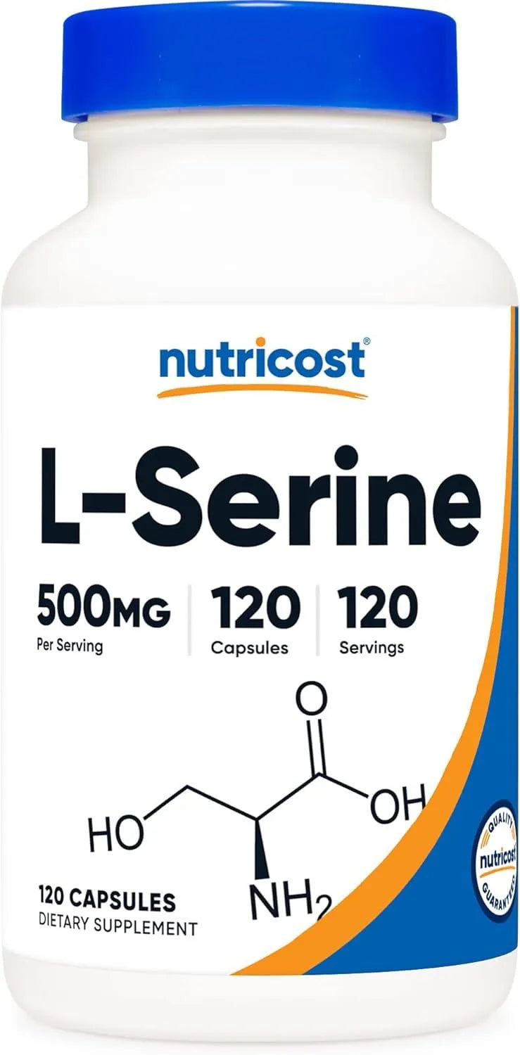 NUTRICOST - Nutricost L-Serine 500Mg. 120 Capsulas - The Red Vitamin MX - Suplementos Alimenticios - {{ shop.shopifyCountryName }}